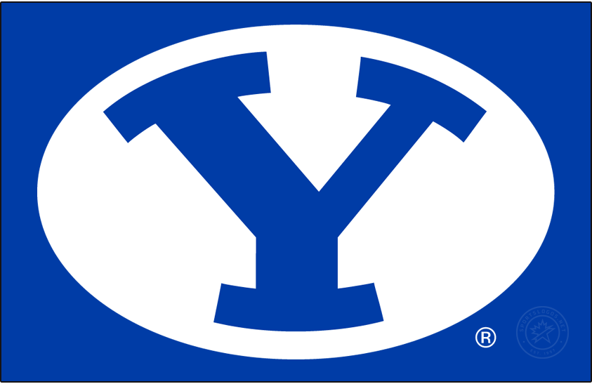 Brigham Young Cougars 2016-Pres Alt on Dark Logo v2 diy DTF decal sticker